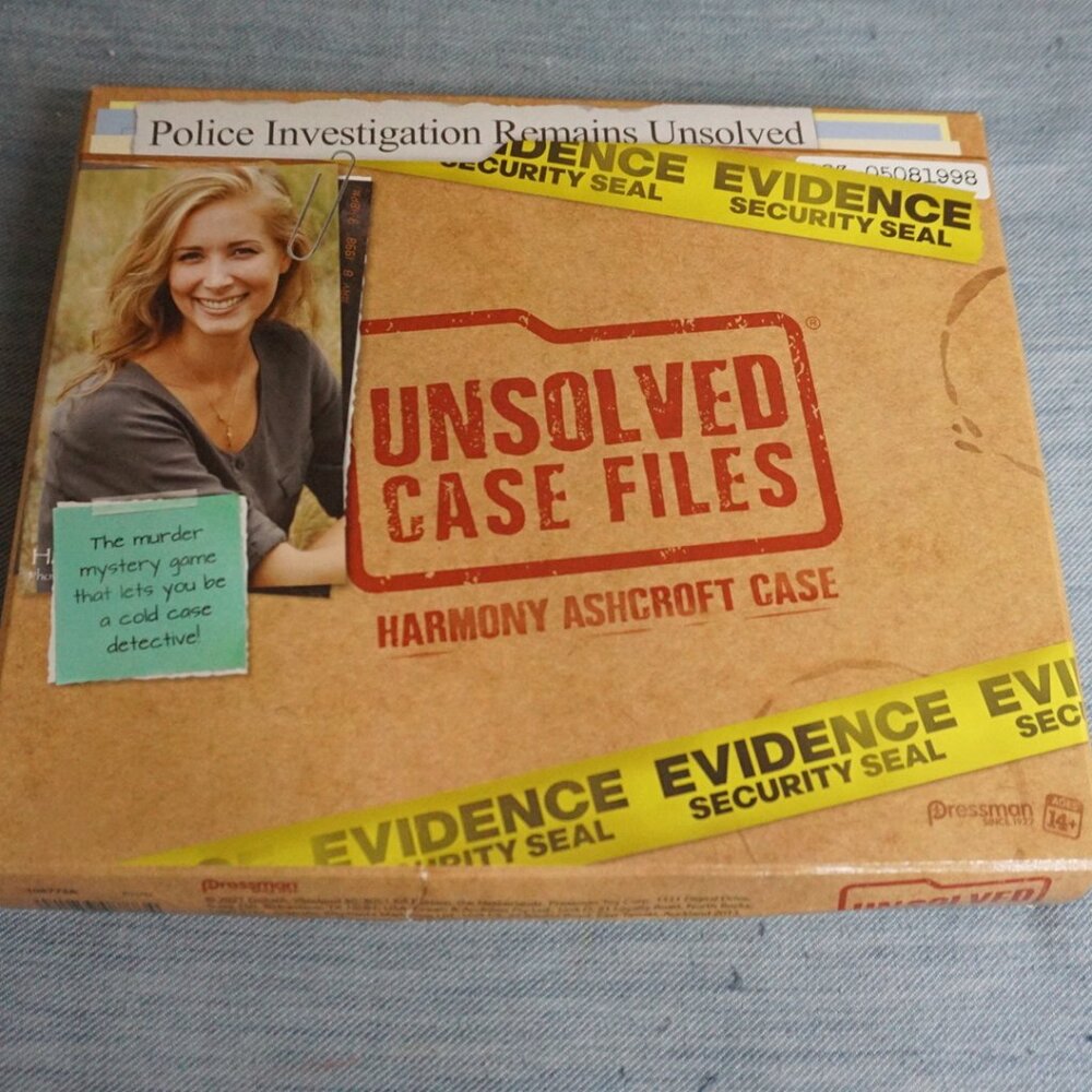Used- Pressman Unsolved Case Files: Harmony Ashcroft Board Game